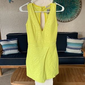 Blue Blush open back romper